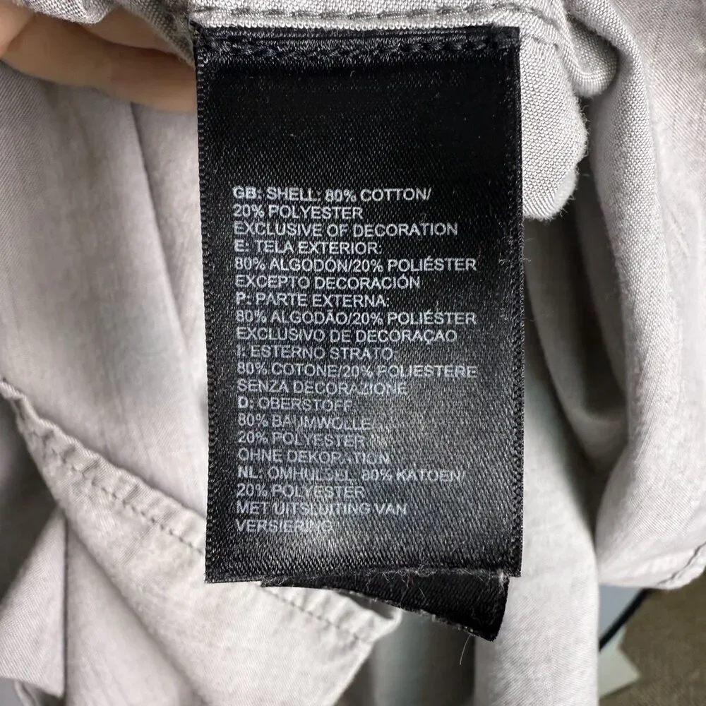 The North Face Block Me Short Sleeve Button Up Men's XXL, Two-Toned Gray 2/$25